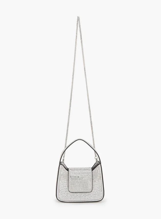 Celeste Embellished Crossbody Bag With Chain Strap Ramadan Collections